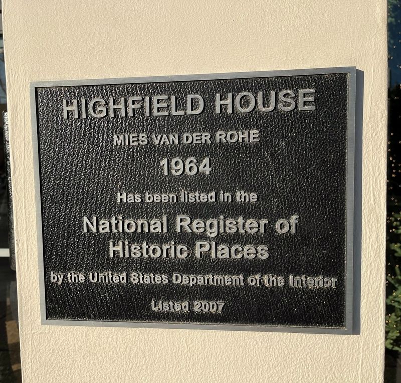Highfield House Marker image. Click for full size.