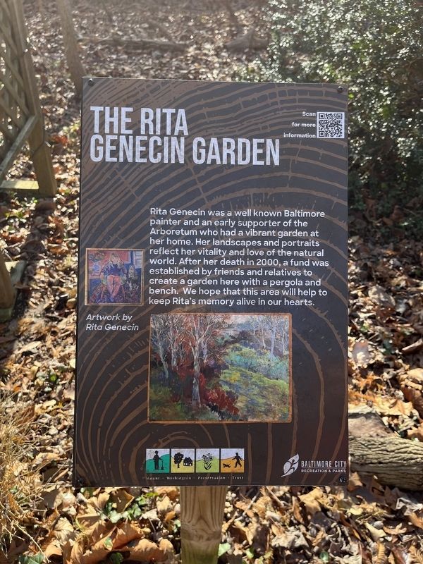 The Rita Genecin Garden Marker image. Click for full size.