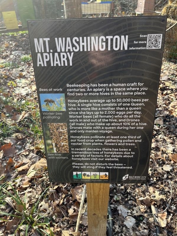 Mt. Washington Apiary Marker image. Click for full size.