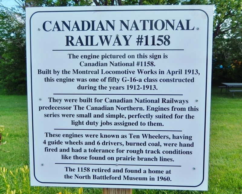 Canadian National Railway #1158 Marker image. Click for full size.