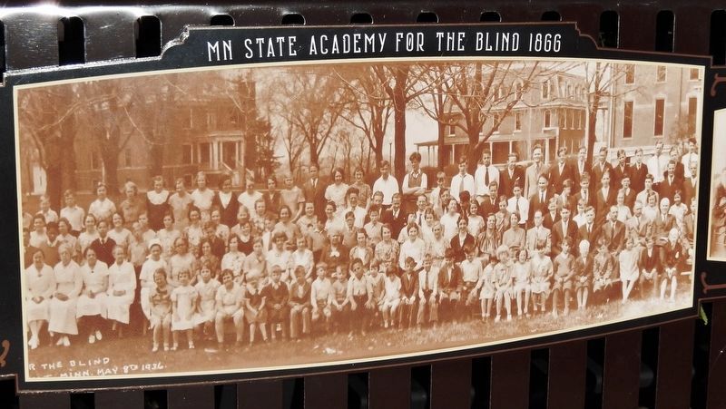 Marker detail: Minnesota State Academy for the Blind<br>(<i>May 8th, 1936</i>) image. Click for full size.