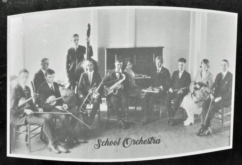 Marker detail: School Orchestra image. Click for full size.