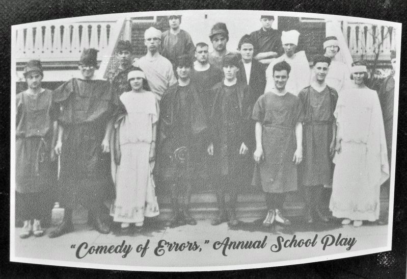Marker detail: �Comedy of Errors,� Annual School Play image. Click for full size.