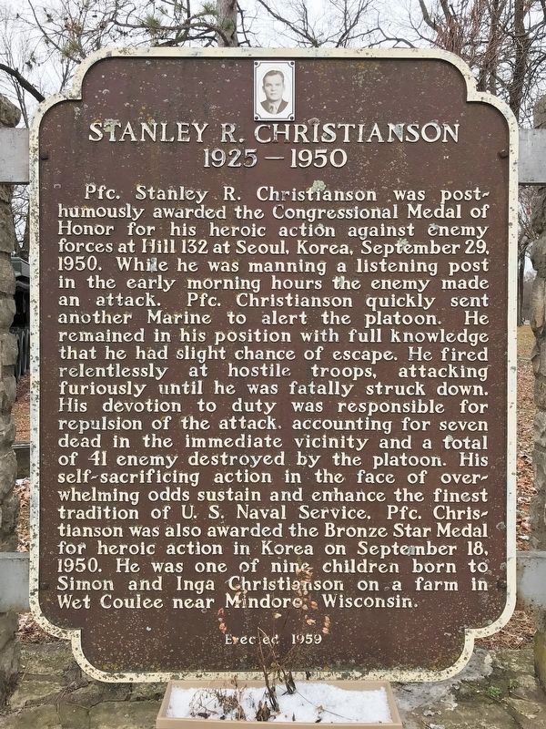 Stanley R. Christianson Marker image. Click for full size.
