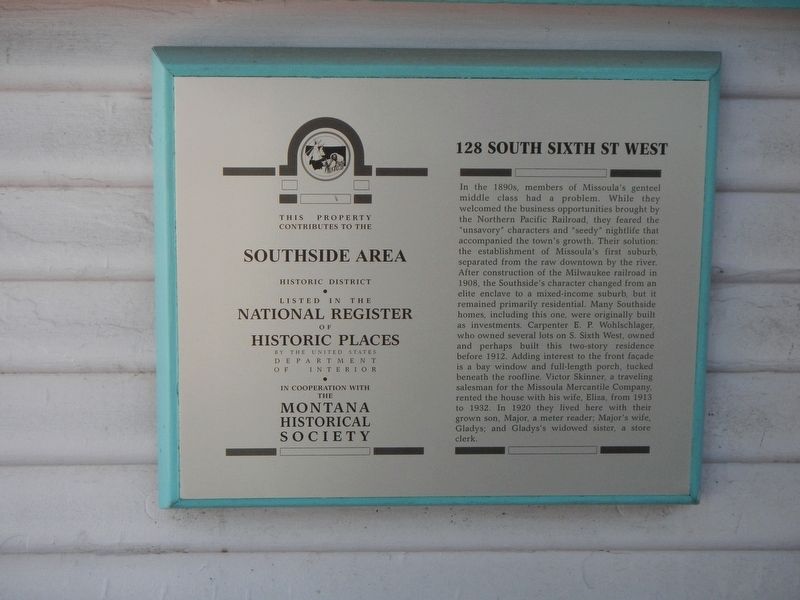 128 South Sixth Street Marker image. Click for full size.