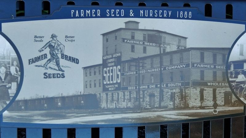 Marker detail: Farmer Seed & Nursery 1888 image. Click for full size.