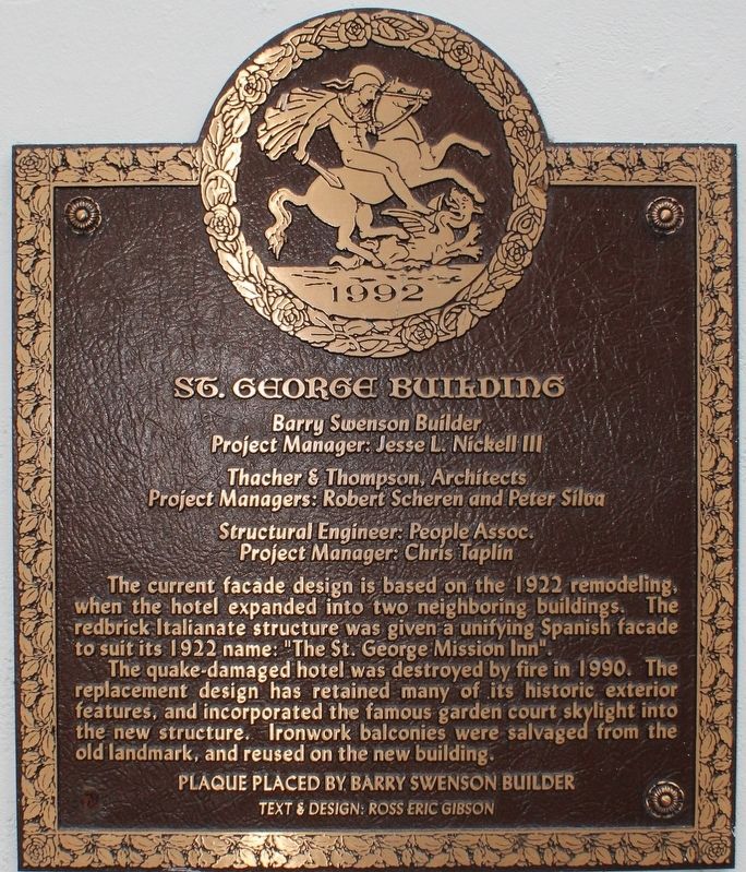 St. George Building Marker image. Click for full size.