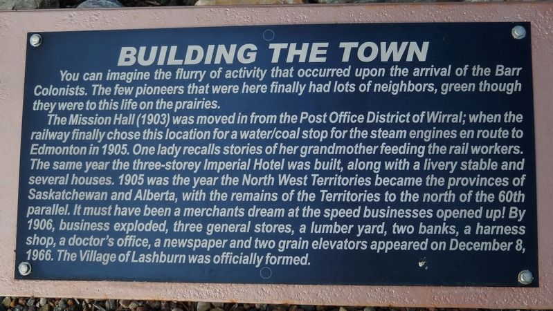 Building the Town Marker image. Click for full size.