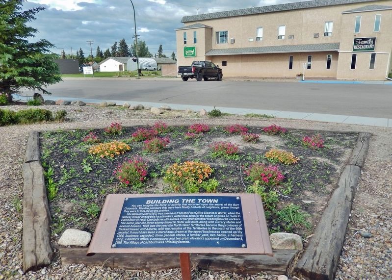 Building the Town Marker image. Click for full size.