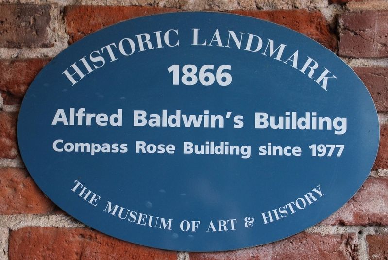 Alfred Baldwin's Building Marker image. Click for full size.