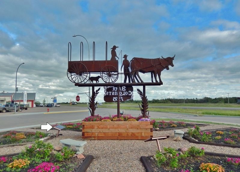 Building the Town Marker image. Click for full size.