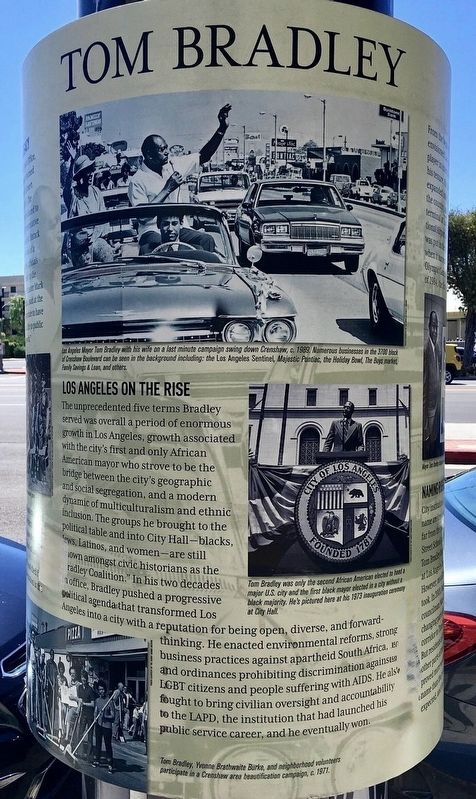 Tom Bradley Marker image. Click for full size.