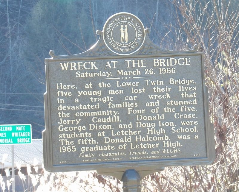 Wreck at the Bridge Marker image. Click for full size.