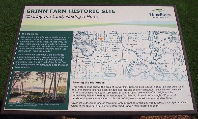 Clearing the Land, Making a Home Marker image. Click for full size.