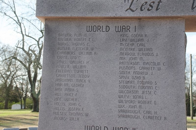 World War I (Lawrence County) Marker image. Click for full size.