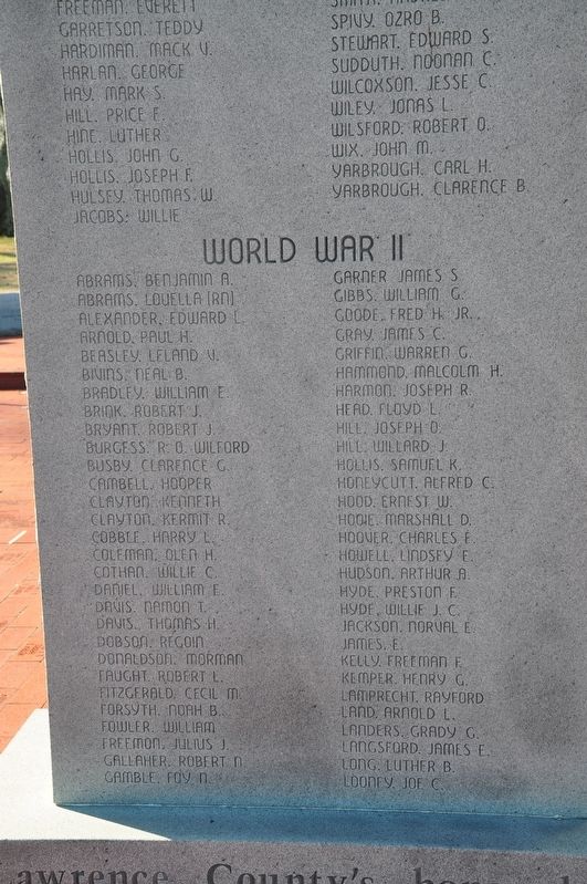 World War II Marker image. Click for full size.