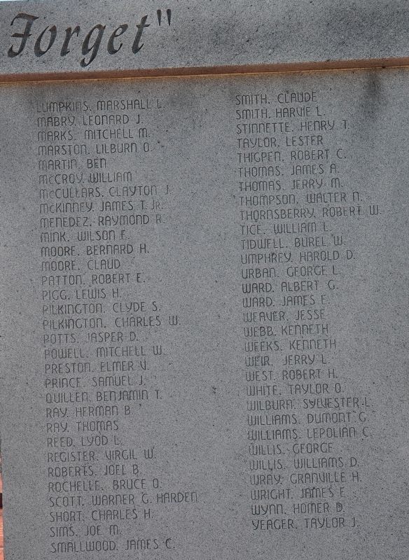 World War II Marker Part 2 image. Click for full size.