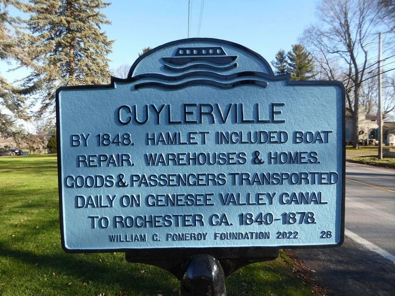 Cuylerville Marker image. Click for full size.