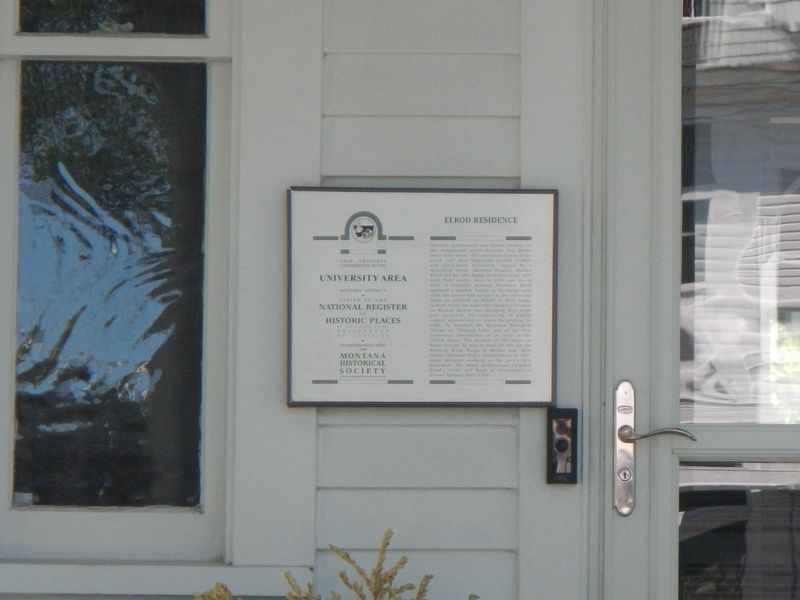 Elrod Residence Marker image. Click for full size.