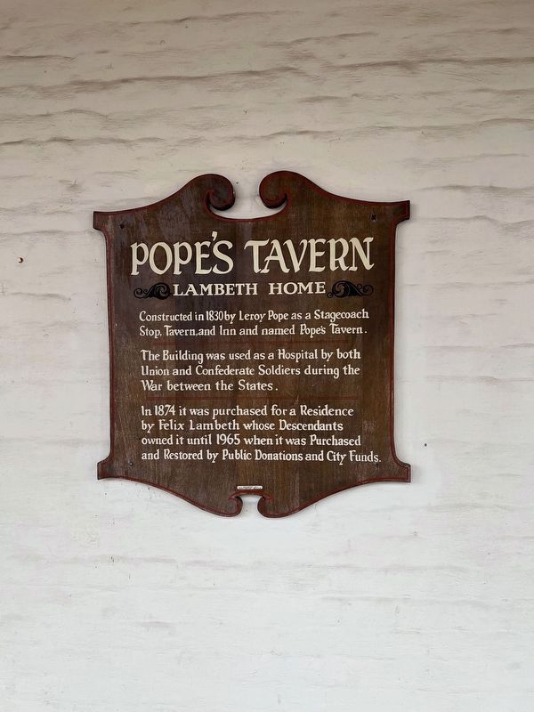 Pope's Tavern Marker image. Click for full size.