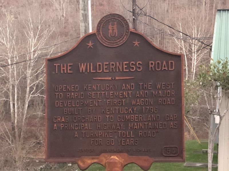 The Wilderness Road Marker image. Click for full size.