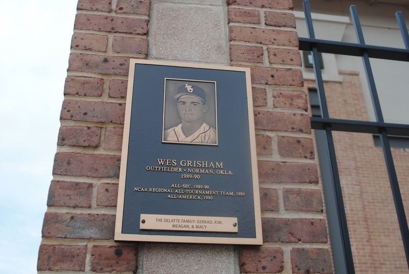 Wes Grisham Marker. Click for full size. Wes Grisham Marker image. Click for full size.