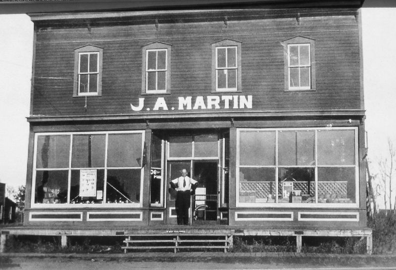 Marker detail: J. A. Martin Store image. Click for full size.