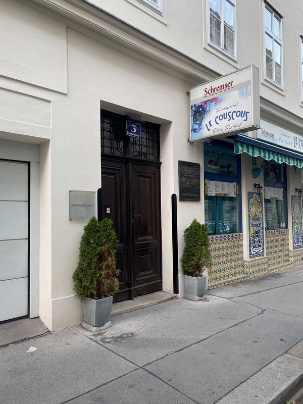 Adolf Loos Marker - wide view image. Click for full size.