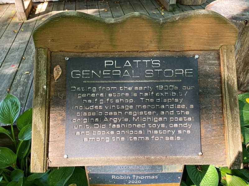 Platt's General Store Marker image. Click for full size.