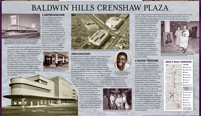 Crenshaw Plaza Marker image. Click for full size.