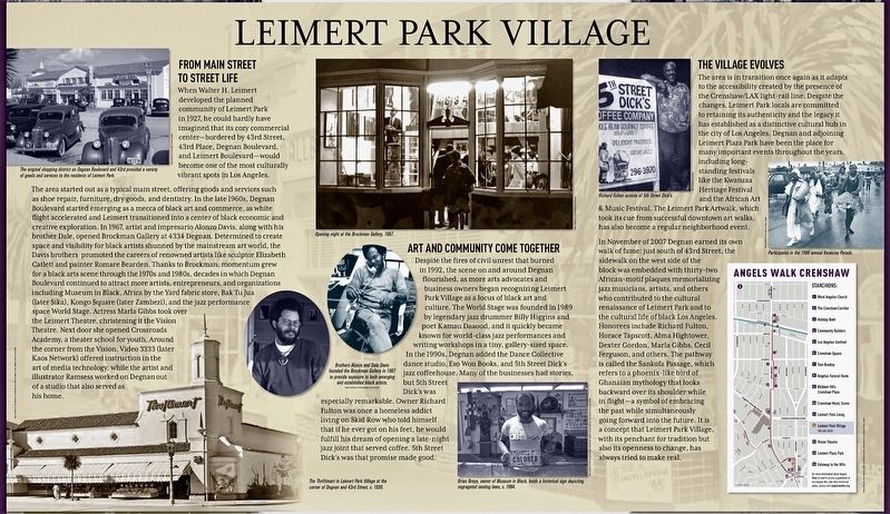 Leimert Park Village Marker image. Click for full size.