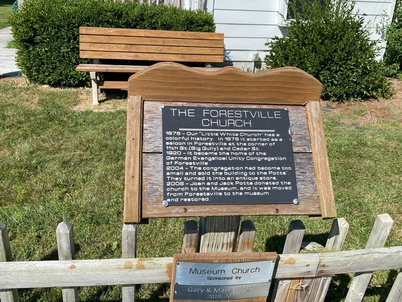 The Forestville Church Marker image. Click for full size.