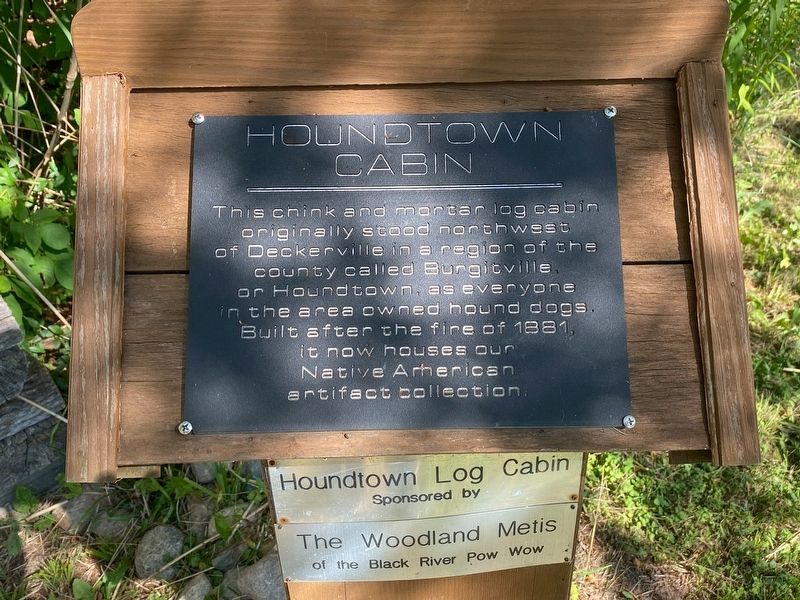 Houndtown Cabin Marker image. Click for full size.