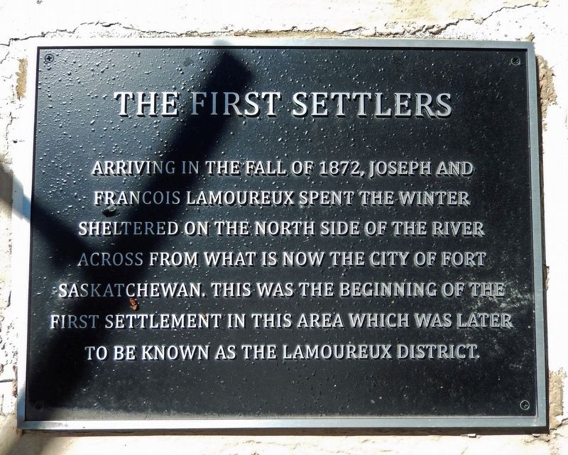 The First Settlers Marker image. Click for full size.