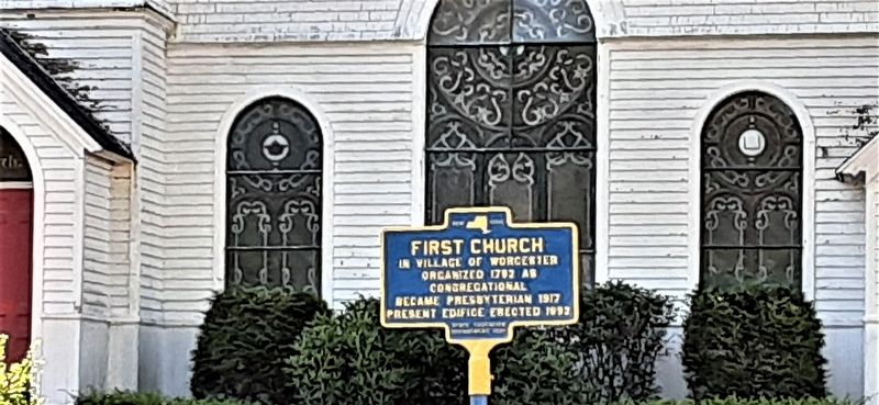 FIRST CHURCH Marker image. Click for full size.
