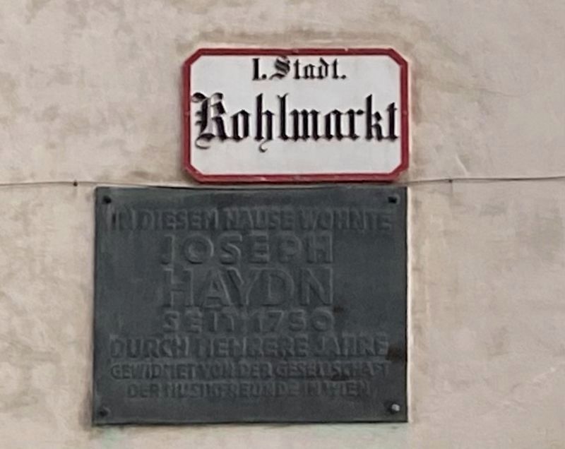 Joseph Haydn Marker. Click for full size. Joseph Haydn Marker image. Click for full size.