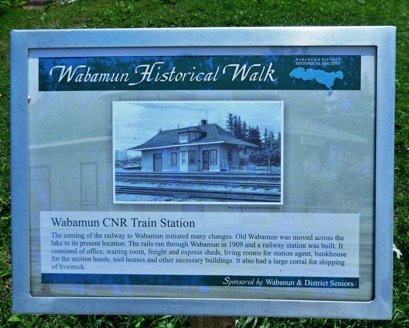 Wabamun CNR Train Station Marker image. Click for full size.