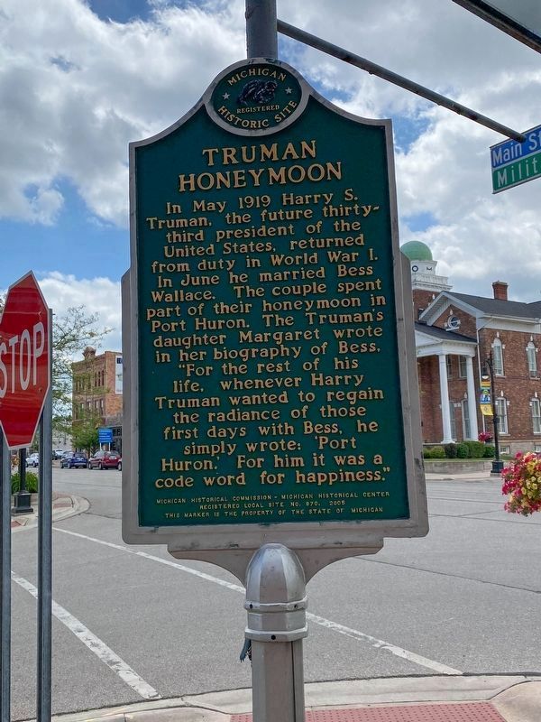 Truman Honeymoon Marker image. Click for full size.