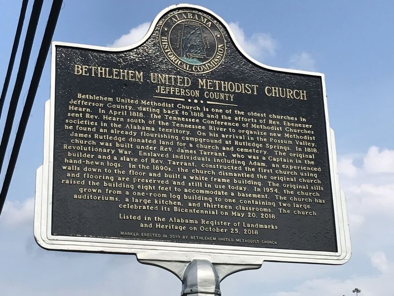 Bethlehem United Methodist Church Marker image. Click for full size.