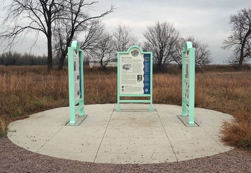 Marker (left) at the Sand Prairie Wildlife Management Area. Click for full size. Marker (left) at the Sand Prairie Wildlife Management Area image. Click for full size.