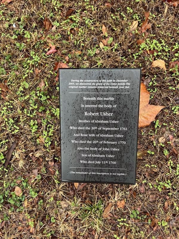 Usher Family Plot Marker image. Click for full size.