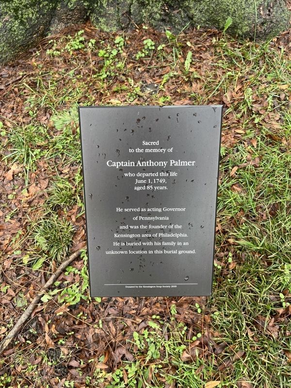 Captain Anthony Palmer Marker image. Click for full size.