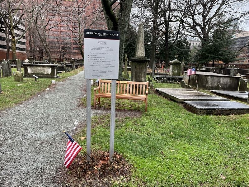 Christ Church Burial Ground Marker image. Click for full size.