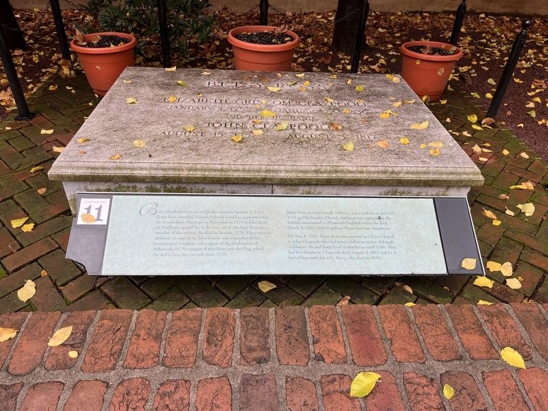 Betsy Ross Marker. Click for full size. Betsy Ross Marker image. Click for full size.