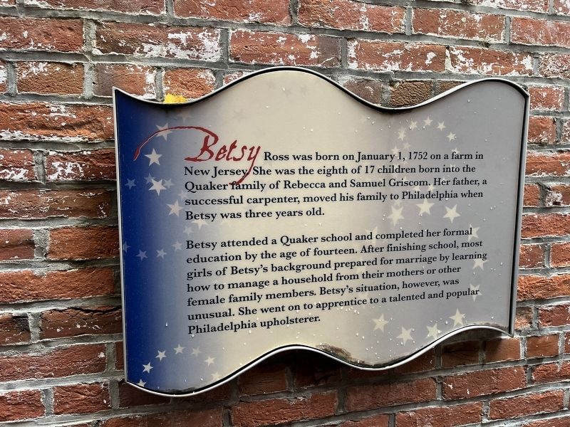 Betsy Ross Marker image. Click for full size.
