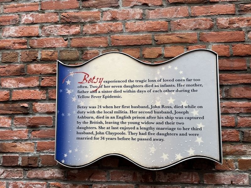 Betsy Ross Marker image. Click for full size.