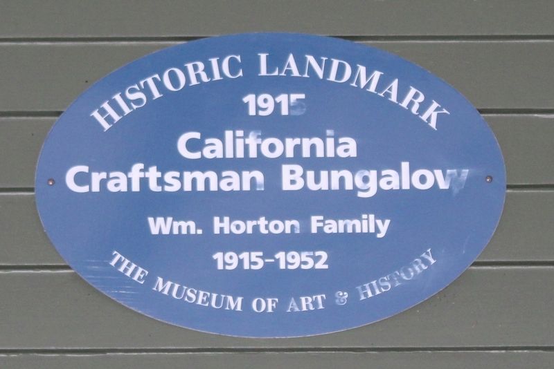 California Craftsman Bungalow Marker image. Click for full size.