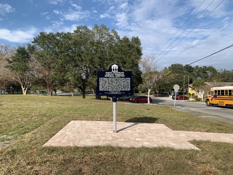 North Greenwood African American Memorial Cemetery Marker. Click for full size. North Greenwood African American Memorial Cemetery Marker image. Click for full size.
