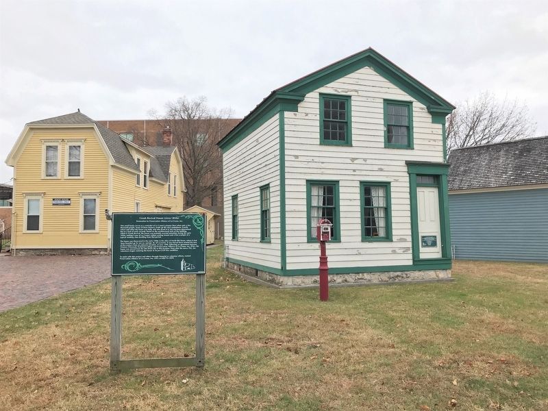 Greek Revival House (circa 1850s) & Marker image. Click for full size.