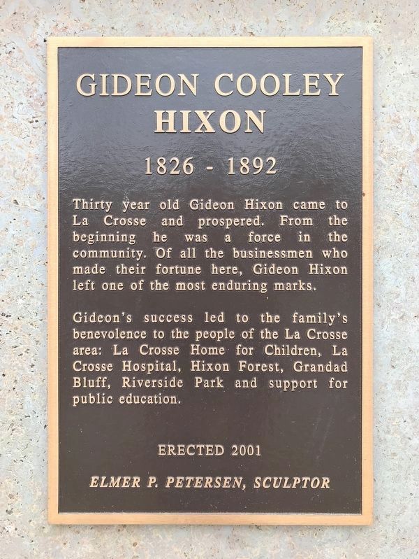 Gideon Cooley Hixon Marker. Click for full size. Gideon Cooley Hixon Marker image. Click for full size.